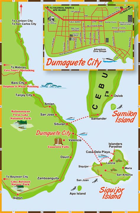 Map of Dumaguete City — Best attractions, restaurants, and .